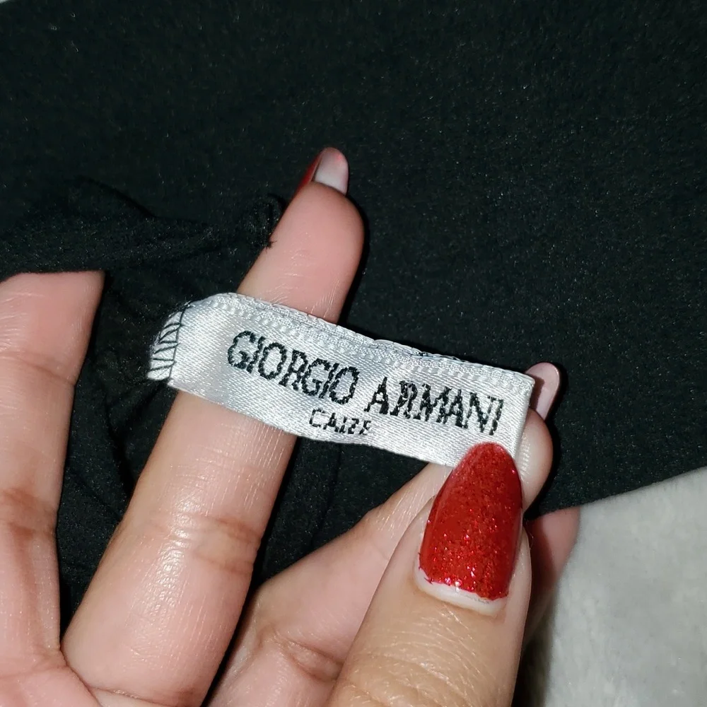 NWT Vintage Giorgio Armani Calze Control Top Black Pantyhose Set (2pc) - Picture 5 of 6